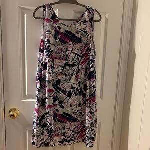 Nic + Zoe Abstract Print Sleeveless Dress